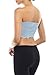 Bozzolo Women's Floral Lace Lining Crop Stretch Layer Bandeau Tube Bra Top Bralette