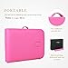 Birsppy Uenjoy Massage Table 84'' Professional Folding Massage Bed Deluxe Model with Extra Width, Ultra-Thick Sponge, PU Leather Surface & Additional Accessories, 2 Fold, Pink