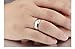 Lohome Titanium Steel Comfort Fit Smooth Surface Superman Wedding Band Ring for Men