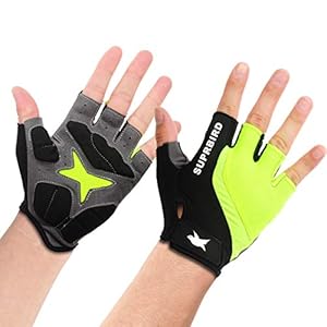 New Cycling Gloves Bike Gloves Mountain Road Bike Gloves Anti-Slip Shock-Absorbing Pad Breathable Half Finger Bicycle…