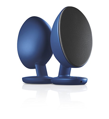 KEF EGG Versatile Desktop Speaker System  - Frosted Blue (Pair)