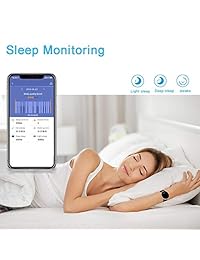 BOZLUN Reloj inteligente para teléfonos Android y iPhones, resistente al agua, con monitor de ritmo cardíaco, monitor de sueño, contador de pasos para mujeres y hombres