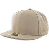New Era Plain Tonal 59Fifty Fitted Hat (Khaki) Men's Blank Cap