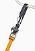 PowerTye 1.5in x 6.5ft Heavy-Duty Yellow-Zinc Ratchet Tie-Down Straps with Soft-Tye and Carabiner Hooks- 1,000 lb Working Load Limit / 3,000 lb Breaking Strength - Made in USA - Orange/Black (Pair)