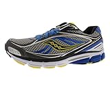 Saucony Men's Omni 12 Running Shoe,Grey/Blue/Yellow,11 M US
