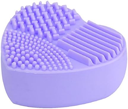 Mikey Store Silicone Gel Fashion Egg Cleaning Glove Makeup Washing Brush Scrubber Tool Cleaners (Purple)