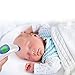 Fxexblin Medical Forehead Thermometer, Digital Infrared Thermometer with Fever Indicator, Suitable for Baby, Infants, Toddlers and Adult CE&FDA Approved (Blue and White)
