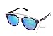 Shiratori Womens Sunglass Retro Vintage Plastic Frame Travel Outdoors Lady Glasses Deep Blue