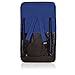 PICNIC TIME Ventura Portable Reclining Stadium Seat with Back Support, Folding Bleacher Chairs with Back and Cushion, Thick Padded Stadium Seat and Armrest, Include Six Backrest Positions, (Navy Blue)