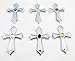 Christian Cross Jesus Cross car auto Bike Chrome Emblem Decal Sticker Blue Dome