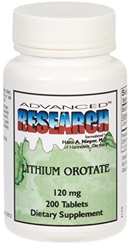 Nutrient Carriers - Lithium Orotate, 120 mg, 200 tablets by Nutrient Carriers