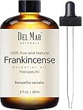Del Mar Naturals Frankincense Oil, Pure and Natural, Therapeutic Grade Frankincense Essential Oil, 2 fl oz