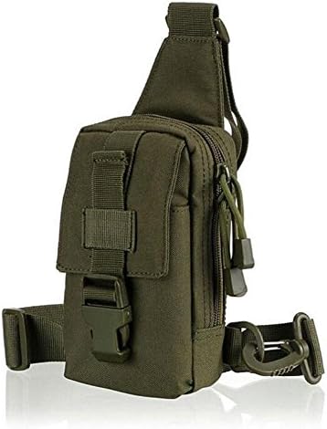 SamuroLionel Outdoor Shoulder Bag Small Chest Bag Mobile Phone Bag Tactical Bag Sports Riding Military Camo