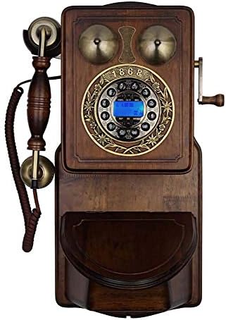 固定電話 電話機 レトロ アンティーク電話ヨーロッパプッシュボタンダイヤル固定ヴィンテージ固定電話クラシック樹脂ホームコード付き電話ハンズフリー リダイヤル機能発信者idホームデコレーションオフィスクラフト 家庭 電話 レトロ アンティーク Size A