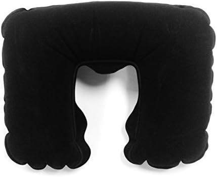Travel Inflatable Pillow. This Item Is Ideal for Airplanes or Any Other Trip. Perfect Neck Support. Guaranteed. So Lean Back and Enjoy Your Trip. Pillows Like This One Makes Sure That You Arrive Well Rested. One Color. Dark Navy Blue