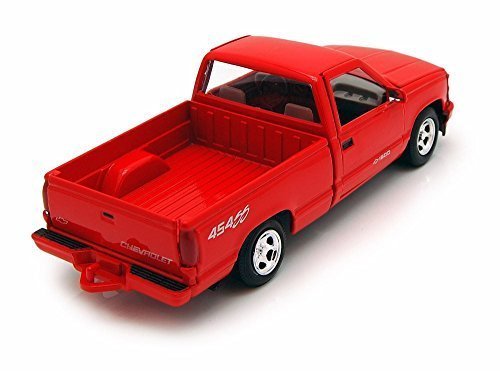 1992 Chevy 454SS Pick Up truck, Red - Motor Max 73203AC - 1/24 Scale Diecast Model Toy Car