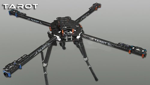 ZJchao Tarot Iron Man 650 Carbon Fiber 4 Axis Aircraft Fully Folding FPV Quadcopter Frame Kit Tl65b01