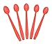 Long Red Disposable Soda / Ice Cream Sundae Spoons (50 Count)
