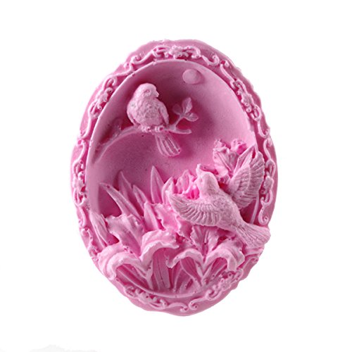 Longzang Birds S450 Art Silicone Soap Craft DIY Handmade Candle Molds