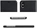 Amazon Basics iPhone X PU Leather Wallet Detachable Case, Black