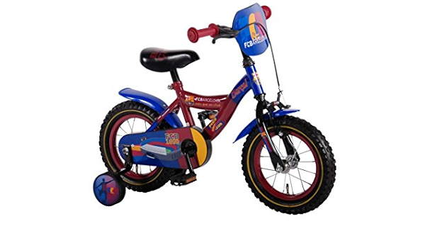 30.48 cm bicicleta infantil FC Barcelona con ruedas rojo y ...
