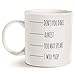 MAUAG Funny Quote Coffee Mug, Don't You Dare, Almost, You May Speak, I Will Pp, Fun Holiday or Birthday Joke Gifts Cup White, 11 Oz