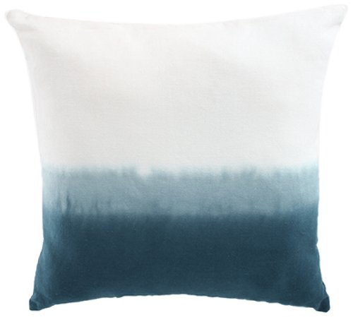 Buy Nine Space Dip Dye Decorative Cotton Pillow Cover Teal Online