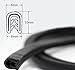 ILOVA Door Edge Guard Trim Molding Durable Fits Most Cars Virtually Invisible Easy D.I.Y. Installation Internal Double Sided Tape No Tools Needed Protected Lining 13ft Black