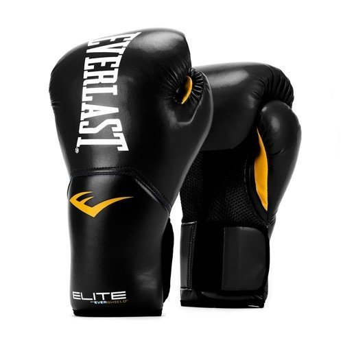 Everlast New Pro Style Elite Training Gloves (Black, 10 oz)
