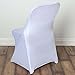 Efavormart 50pcs Stretchy Spandex Fitted Folding Chair Cover Dinning Event Slipcover for Wedding Party Banquet Catering - White