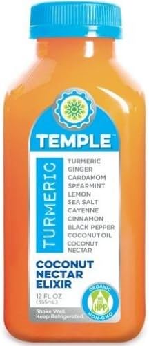 Temple Turmeric Organic Coconut Nectar Elixir, 12 Ounce -- 6 per case.