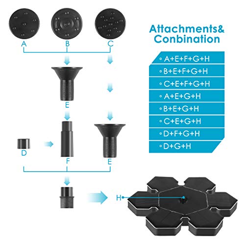 instecho Solar Fountain Pump, 1.4W Powered Floating Fountain Pump for Garden, Pond, Pool, and Patio Free Standing Solar Fountain Water Pumps