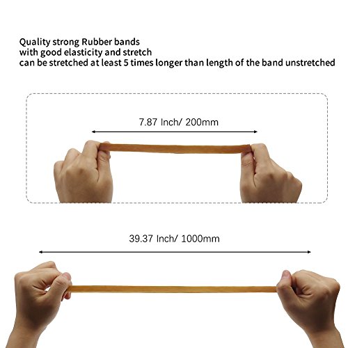 HRX Package Large Thick Rubber Bands, 30 PCS Heavy Duty File Elastic Rubber Bands for Home Kitchen Office Workshop Warehouse(L7.87 x W0.39 x THK0.09 inches) - Thumbnail 3