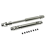 2Pcs Steel Crawler Drive Shaft CVD 110-155mm For 1/10 Scale Models RC Car SCX10 90021 90028/RC4WD/TAMIYA CC01/D90