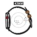 Apple Watch Band, Wollpo Vintage Leather Replacement Bands Stylish Straps with Stainless Metal Buckle Clasp for Apple Watch Series 3 Series 2 Series 1 Sport and Edition (Brown 42mm)