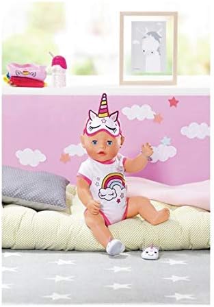 baby born unicorn onesie and accessory set