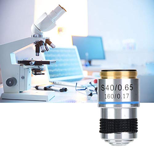 Achromatic Objectives Lens, 40X 160/0.17 Durable Biological Microscope Achromatic Objectives Lens Replacement Accessories for Biological Microscope