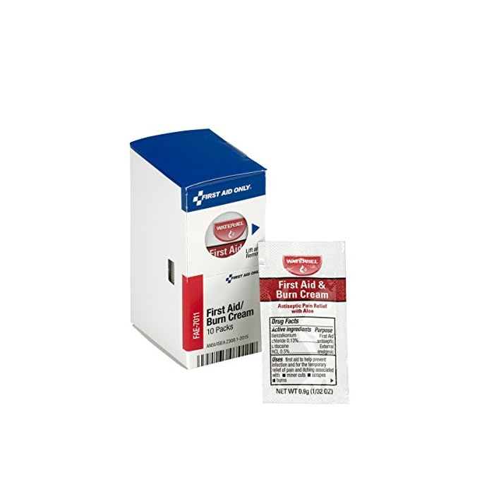 First Aid Only FAE-7011 SmartCompliance Refill Burn Cream Packets, 10 Count