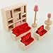 Peradix Wooden Doll Livingroom House Furniture Room Dollhouse Miniature Set For Kids Children Child Play Toy (#2)