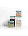 Brabantia Square Canister, Set of 4, Stackable, Mint