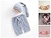 ARLAYO Newborn Photography Props Girls Handmade Mohair Hat and Pants Baby Outfits (Gray)