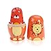 TOYMYTOY Nesting Dolls Five Cute Russian Dolls Toy Gift