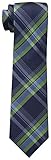 Dockers Big Boys' Plaid Necktie, Blue, One Size