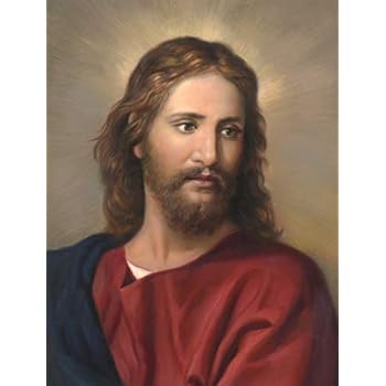 Big A Solutions Jesus Canvas Print Mounted on Wood. Jesus Wall Art Ready to Hang in Living Room, Bedroom, Office. Jesus Poster 11X14. Inspired on Heinrich Hoffmann's Painting.