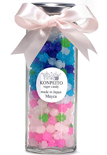 Crystal KONPEITO Glass Bottle Japanese Sugar Candy Ai series (2 layers)