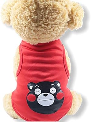 Amazon 国内発送 犬服 犬の服 ペット服 犬 服 夏用 夏 可愛いキャラクタータンクトップ Tシャツ トップス メッシュかわいい ペットウェア ドッグウェア 通気性抜群 春夏 わんこ用 にゃんこ用 リオスタジオ Xs レッド ノーブランド品 シャツ パーカー 通販