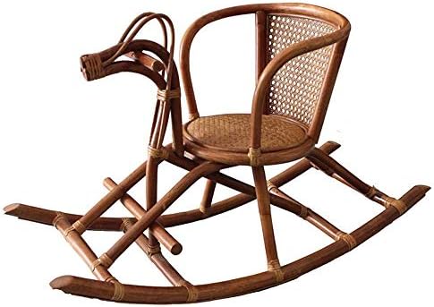 Baby Rocking Horse Ride Toy Rocking Horse Plant Rattan Small Handmade Rattan Children S Wooden Horse Children S Rocking Chair Small Wooden Horse Chair Wooden Horse Buy Online At Best Price In Uae