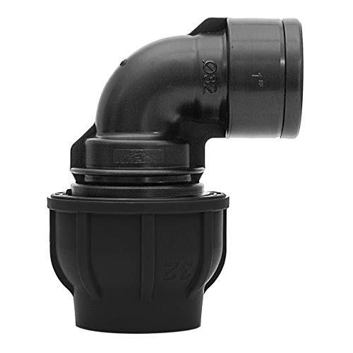 PE Verschraubung Winkel 90° Ø 32 mm x 3/4" IG mit Klemmverschraubung für PE-Rohr 32 mm mit Gewindeanschluss 3/4" IG – Bild 3