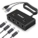 Gamecube Controller Adapter Switch with Turbo and Home Buttons for Wii U, Nintendo Switch, PC USB with 4 Port，Plug and Play，No Drivers Needed primary