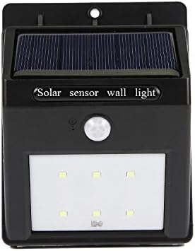 LED Solar Light,Sowereap 6 Lamp Solar Motion Sensor Wall Wireless Waterproof Outdoor Night Lighting for Garden, Pathway, Deck Stair Yard Sidewalk From Dusk to Dawn (BLACK 6LED)